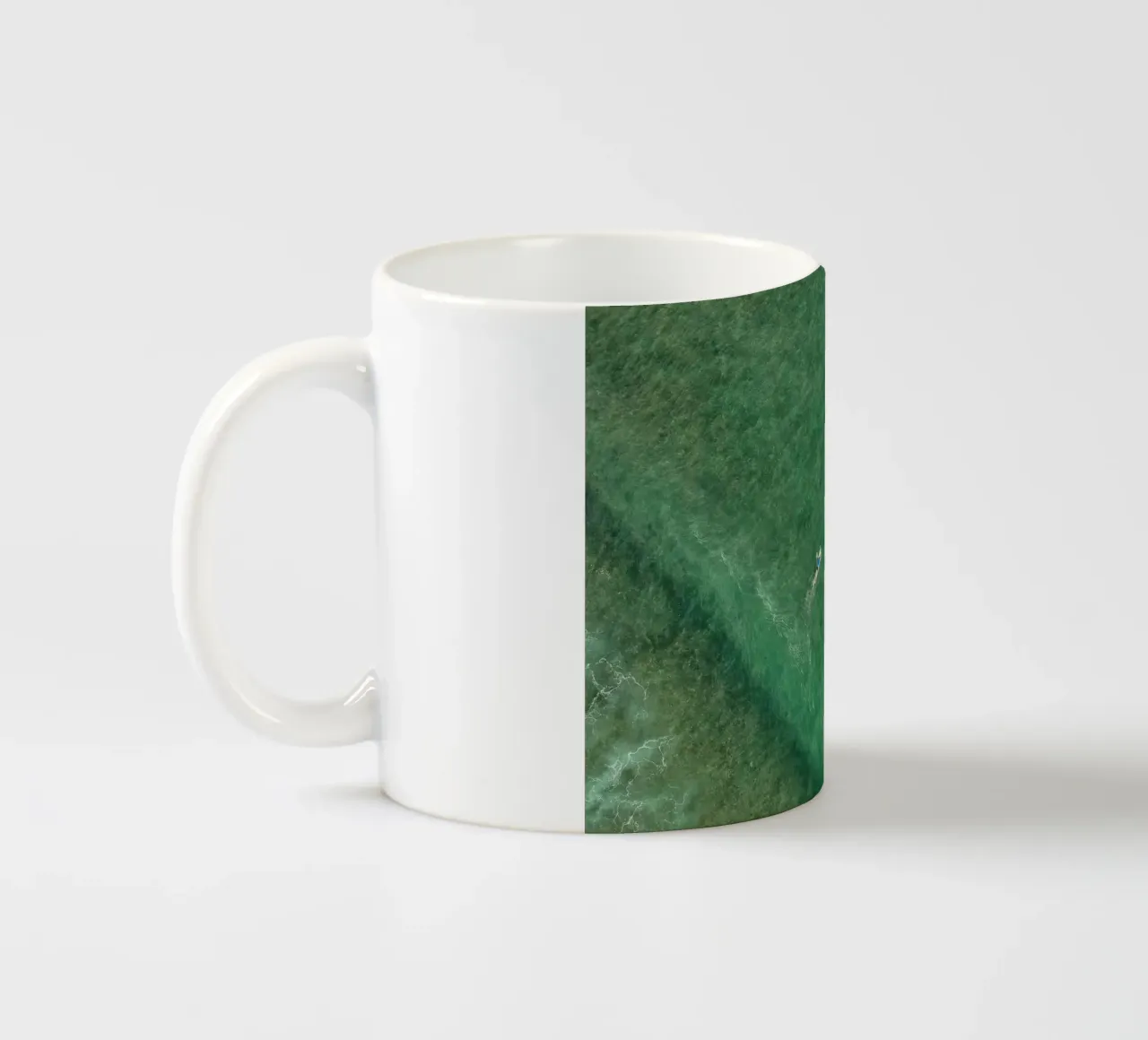 marine green tazza in ceramica da animal story home