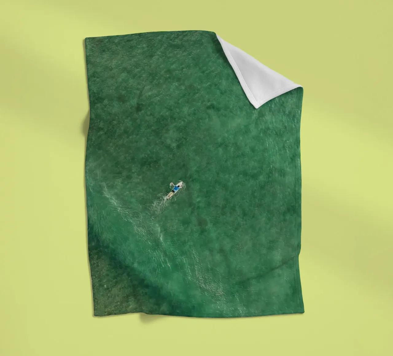 marine green coperta in pile da animal story home