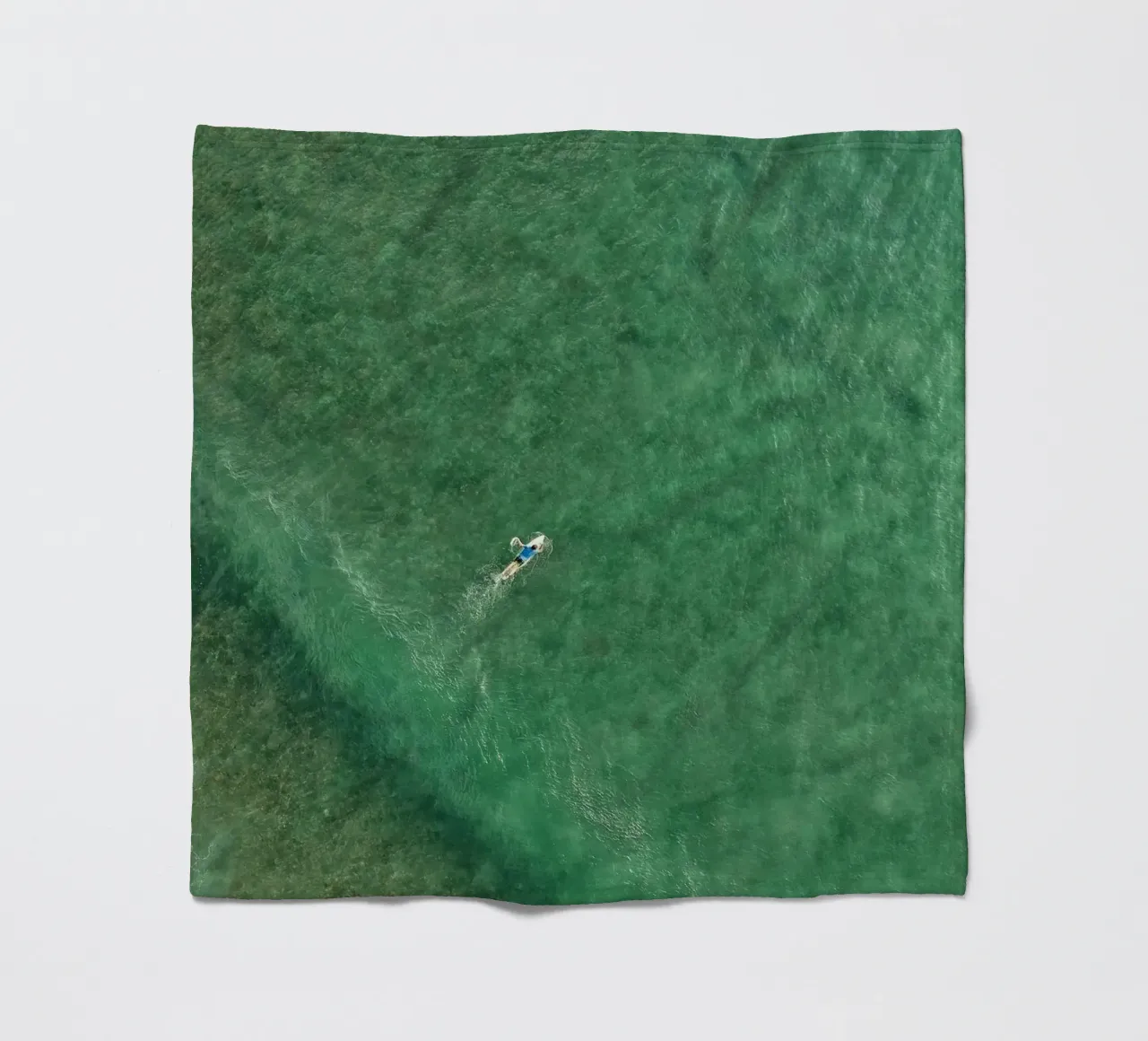 marine green coperta in pile da animal story home