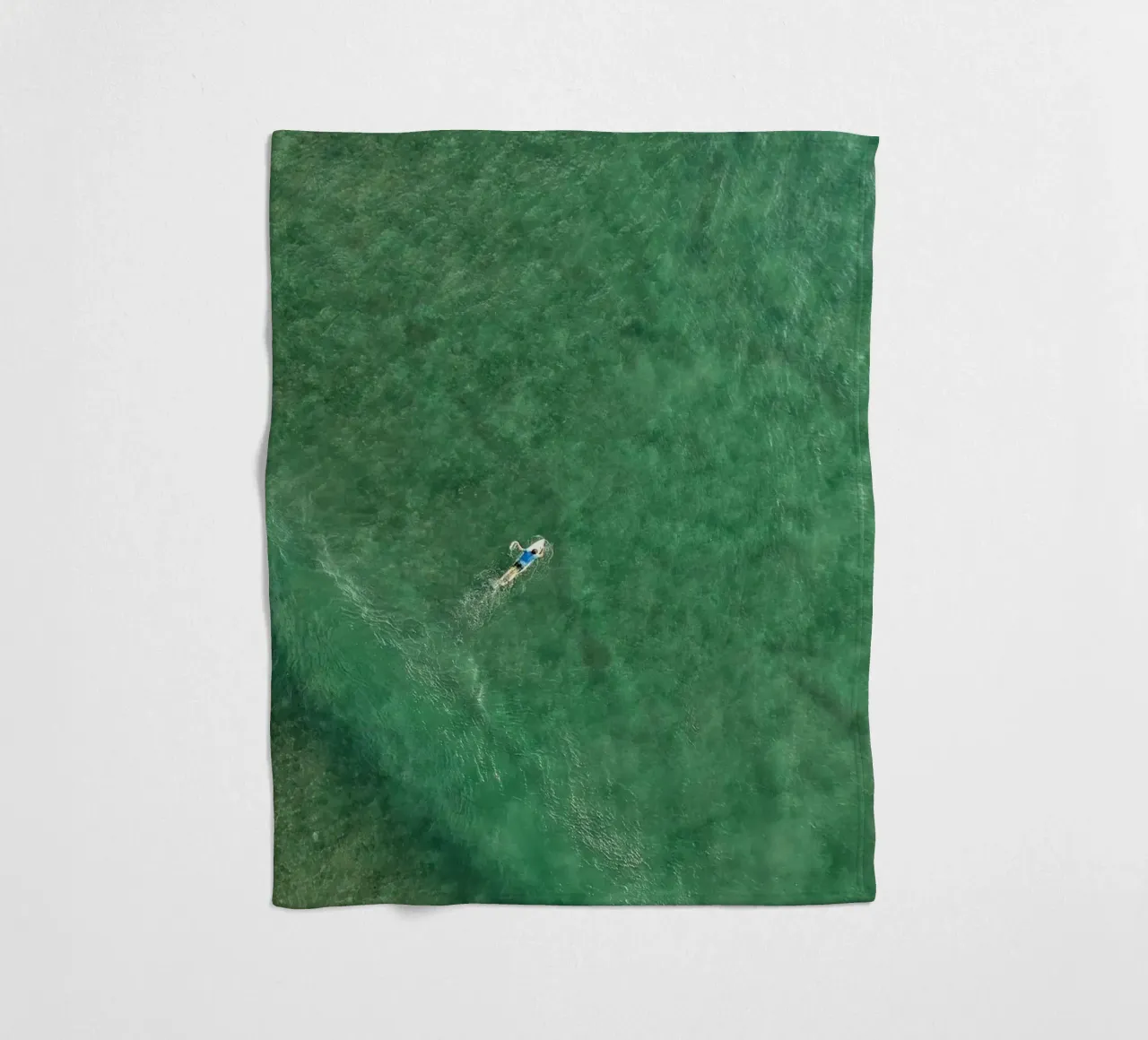marine green coperta in pile da animal story home