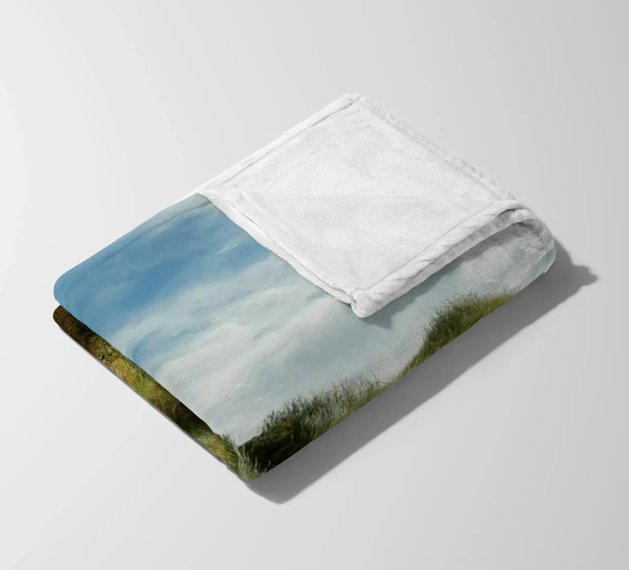 hiking path meadow field coperta in pile da animal story home