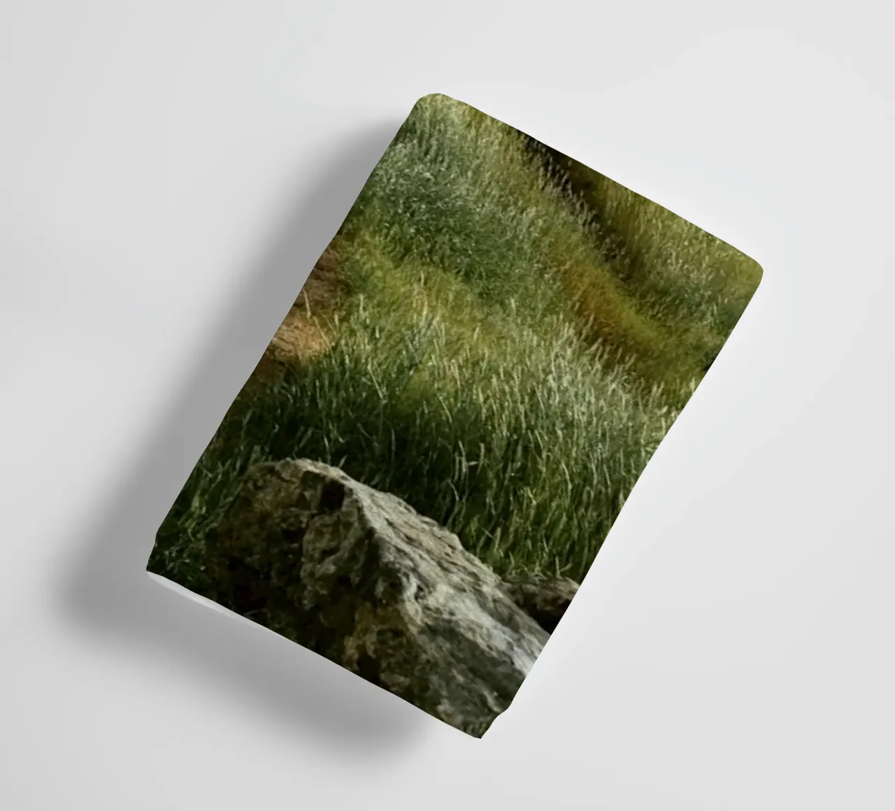 hiking path meadow field towel by animal story home