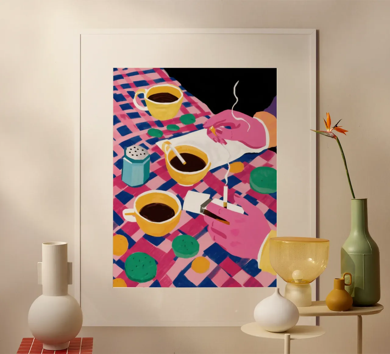 Gekipptes Kaffee-Date Hahnemühle von Solar Paint