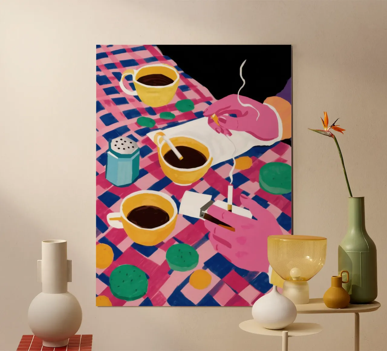 Gekipptes Kaffee-Date Hahnemühle von Solar Paint