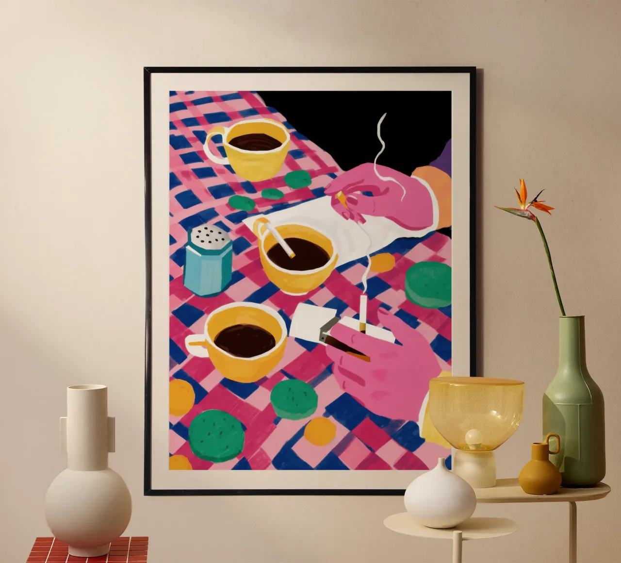 Gekipptes Kaffee-Date Hahnemühle von Solar Paint