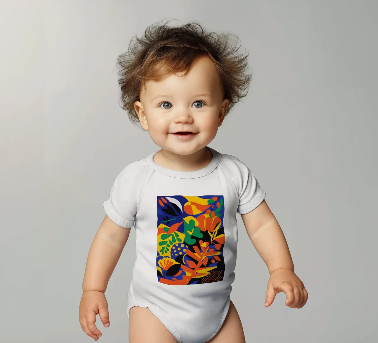 Fauvist Jungle Blaze body neonato maniche corte da Solar Paint