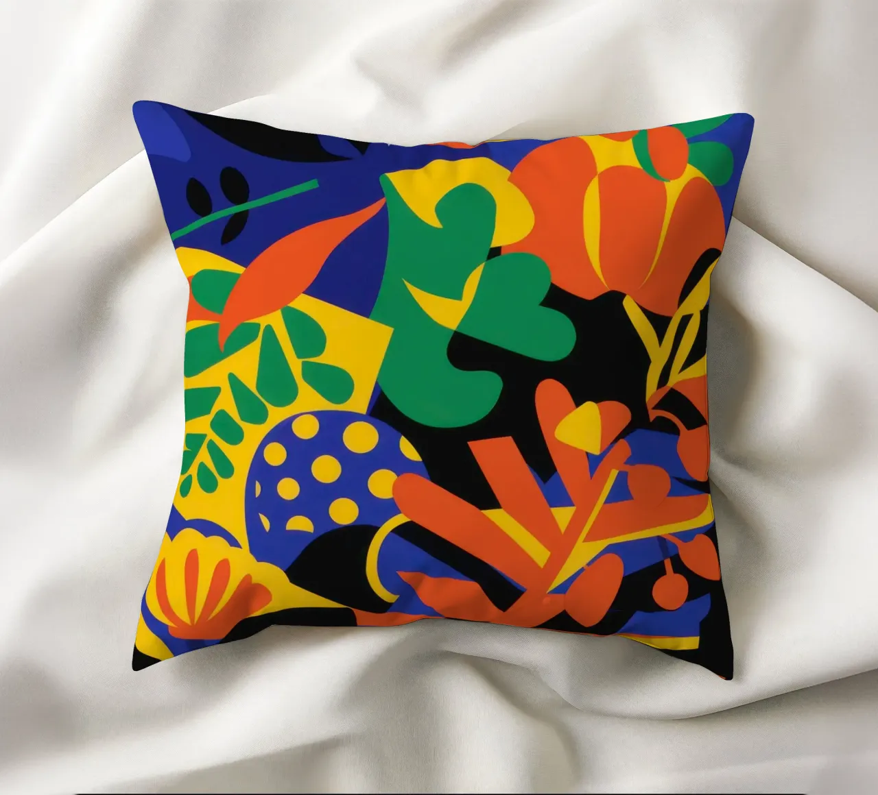 Fauvist Jungle Blaze cuscino da Solar Paint