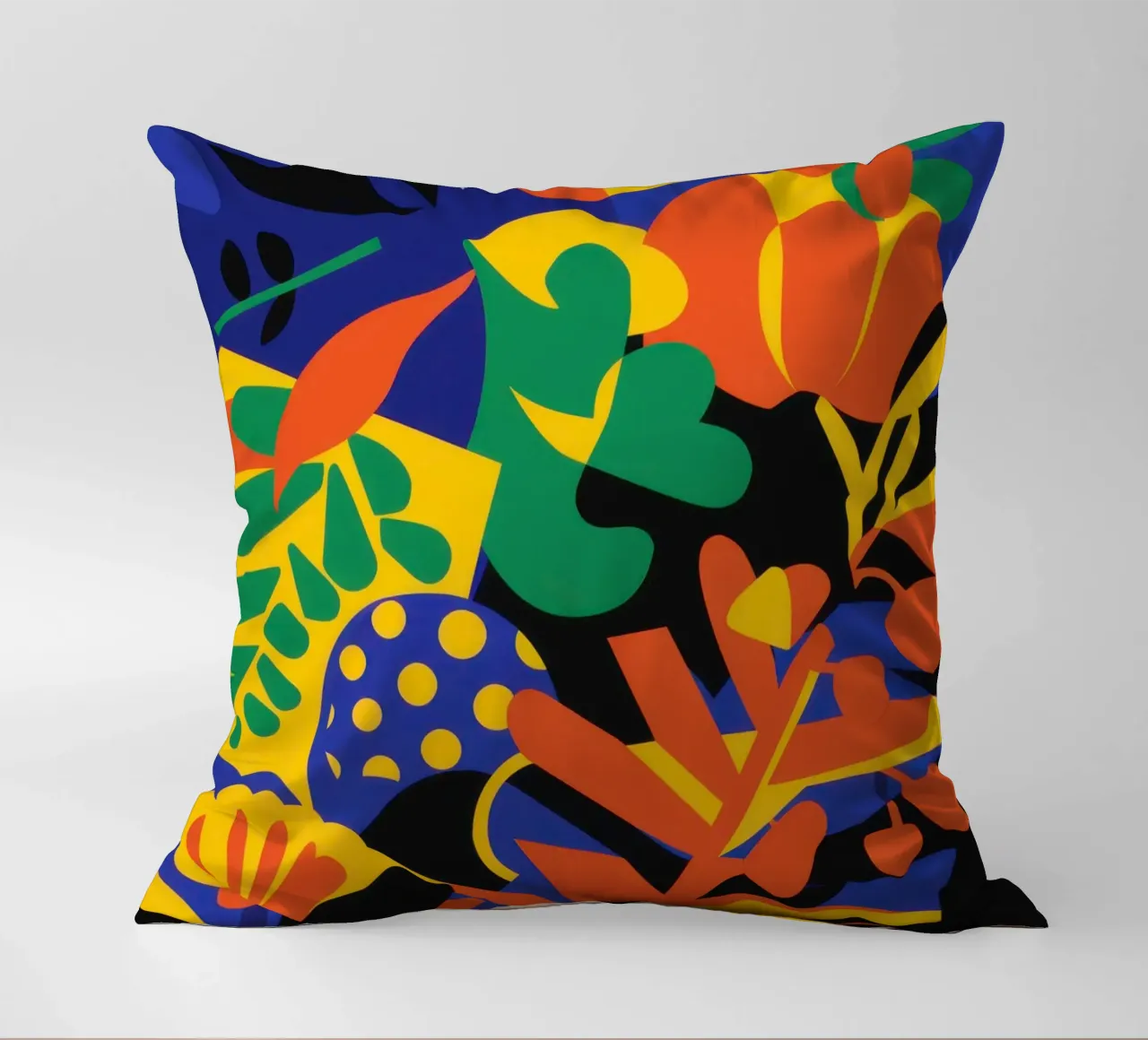 Fauvist Jungle Blaze cuscino da Solar Paint