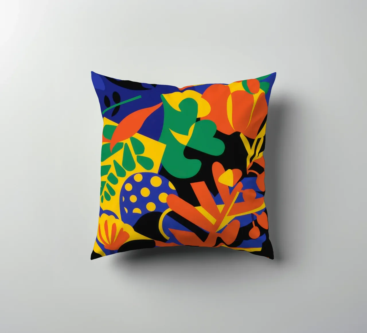 Fauvist Jungle Blaze cuscino da Solar Paint