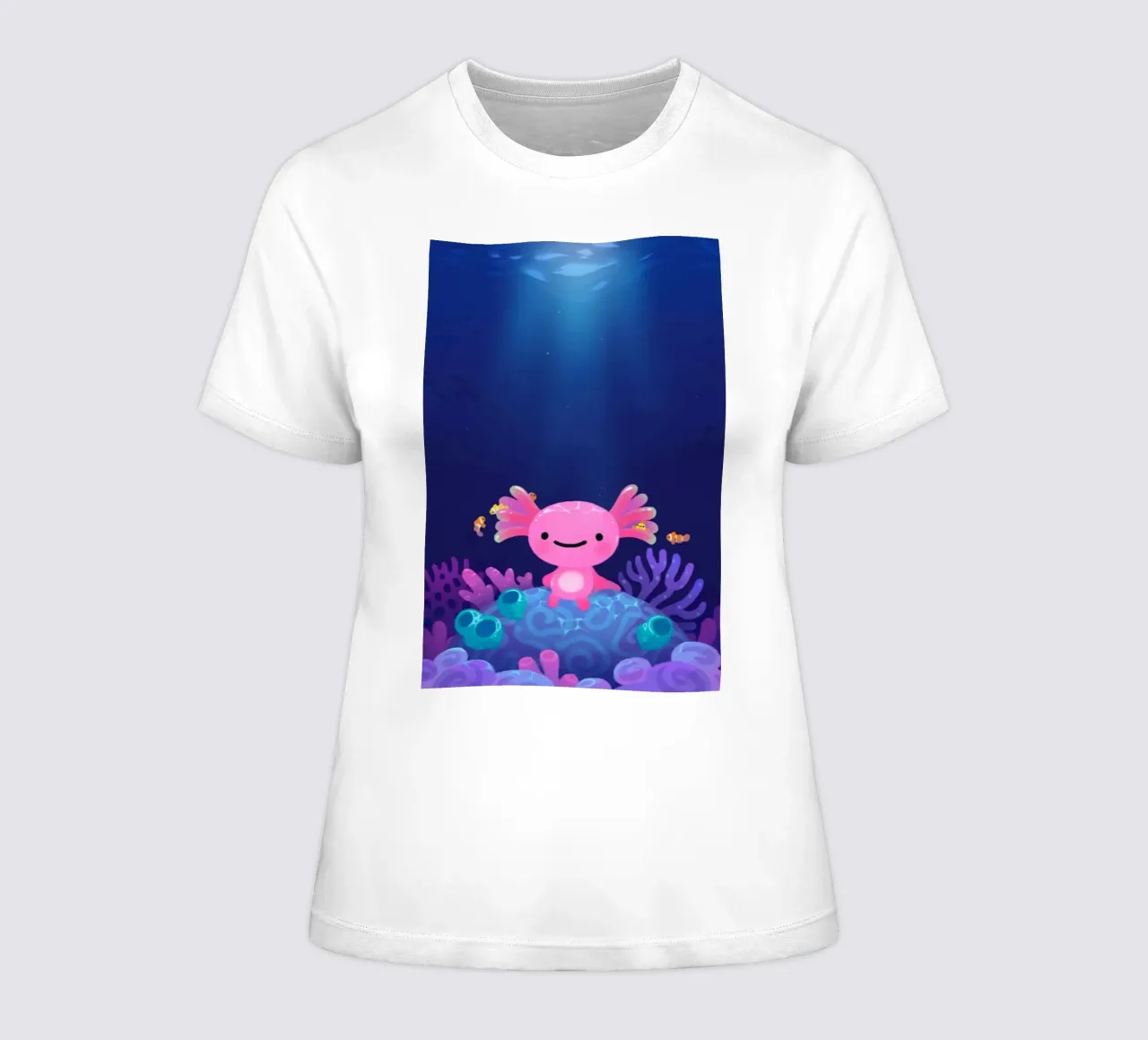 Axolotl corallino t-shirt da donna da eugene shop