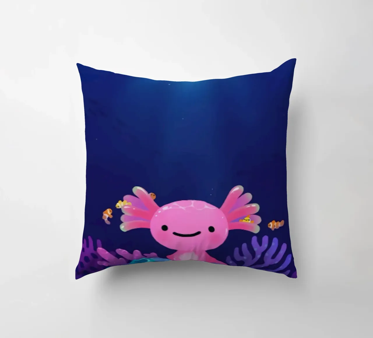 Axolotl corallino cuscino da eugene shop