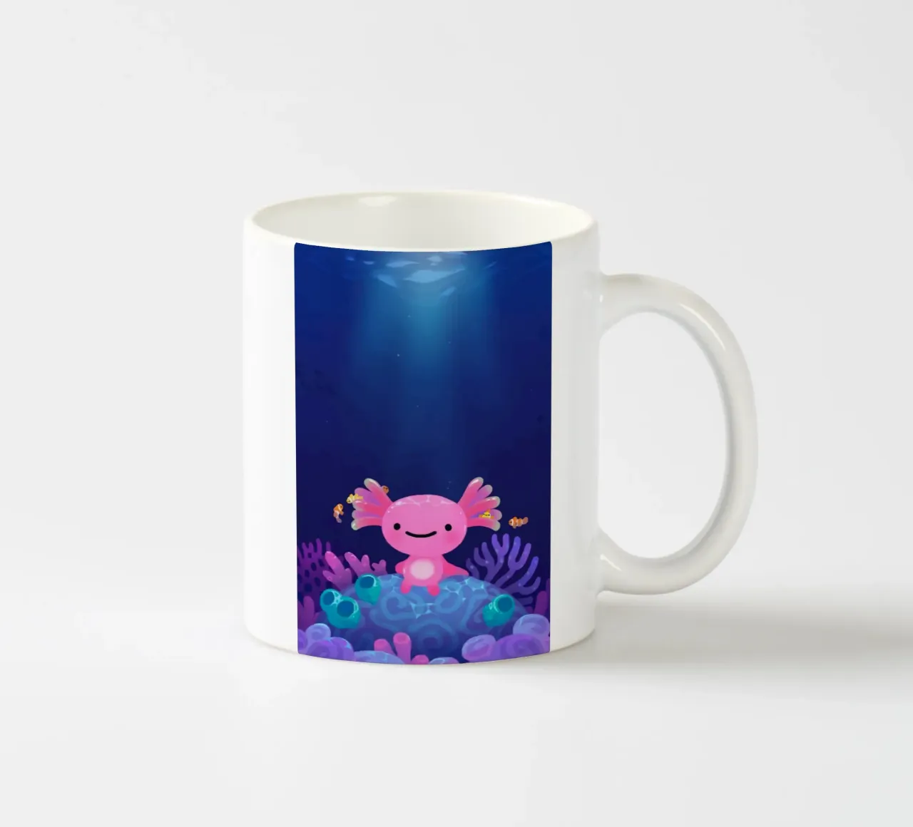 Axolotl corallino tazza in ceramica da eugene shop