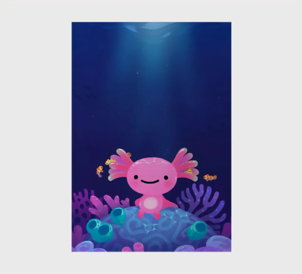 Axolotl corallino diario da eugene shop