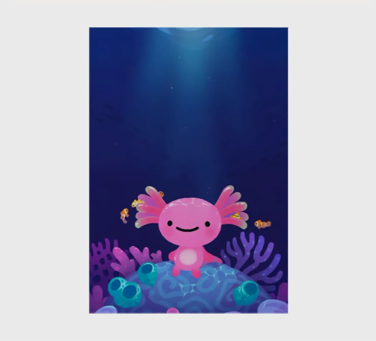 Axolotl corallino diario da eugene shop