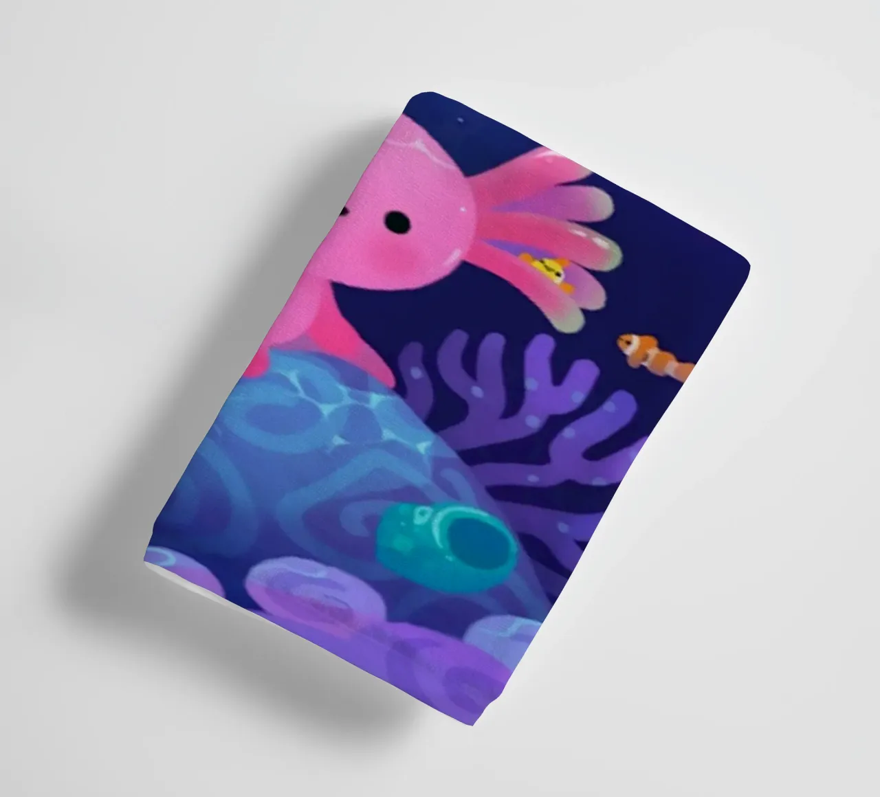 Axolotl corallino asciugamano da bagno da eugene shop