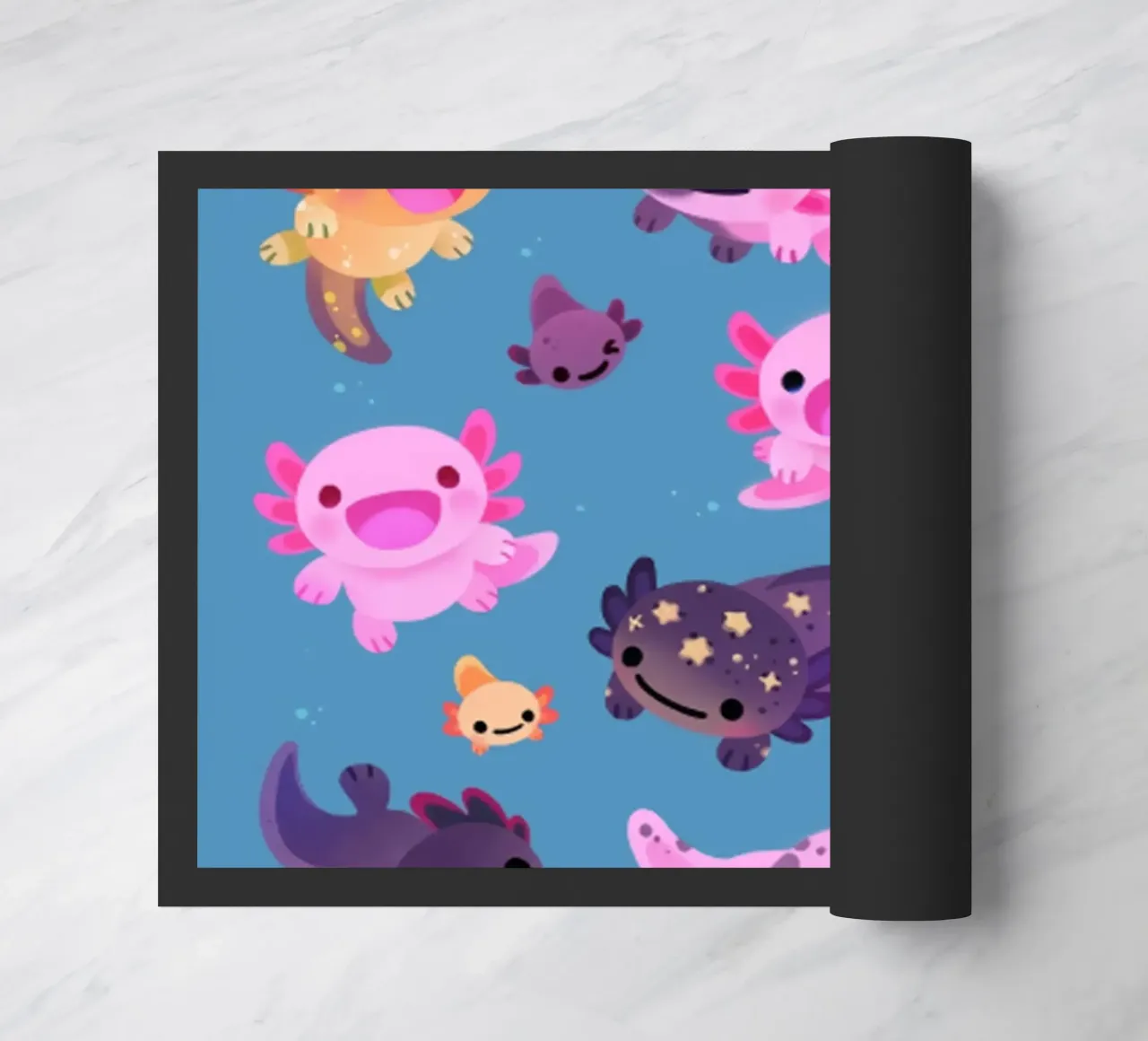 Axolotl felice - blu zerbino da eugene shop