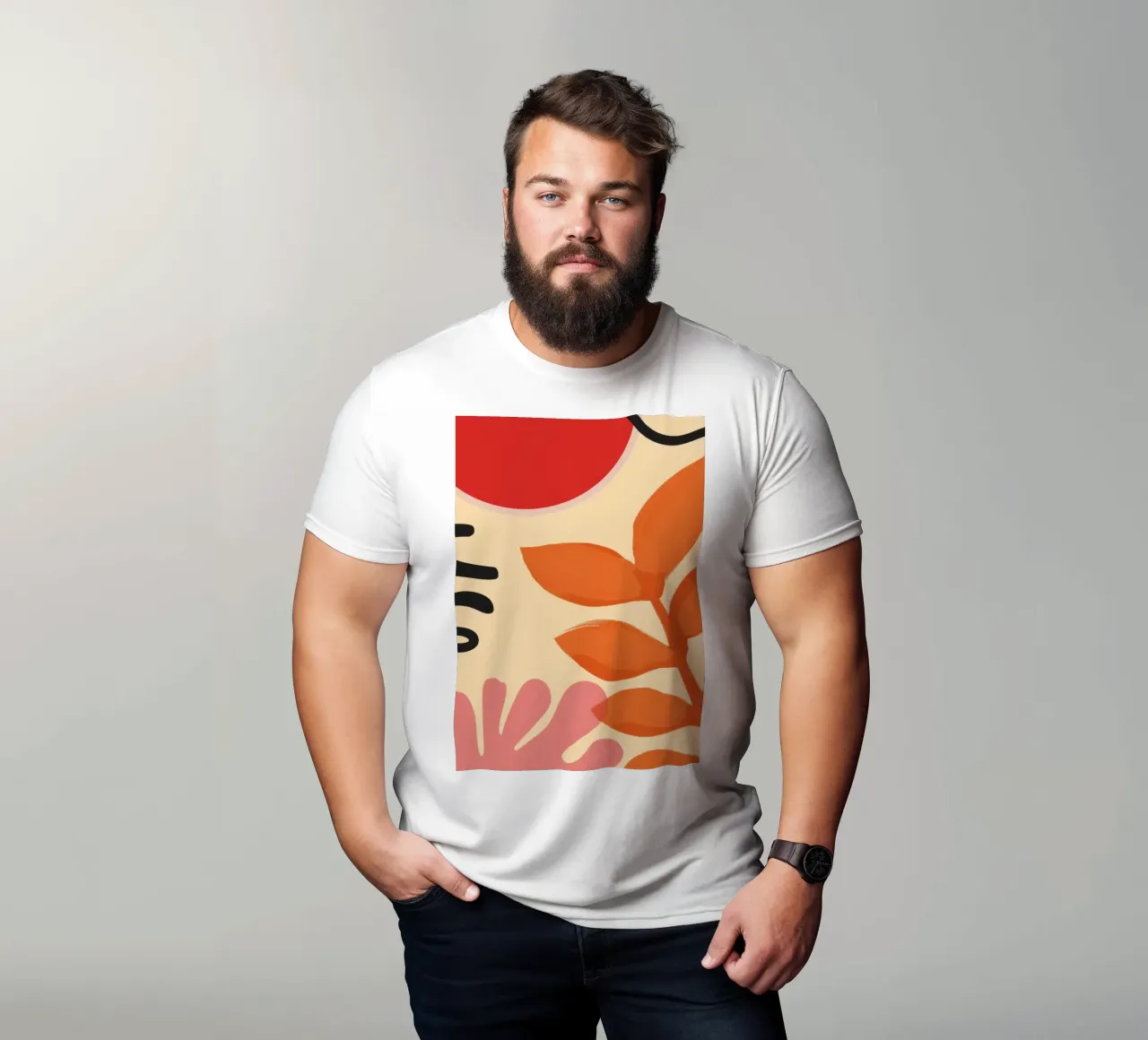 Equilibrio botanico minimalista t-shirt da Solar Paint
