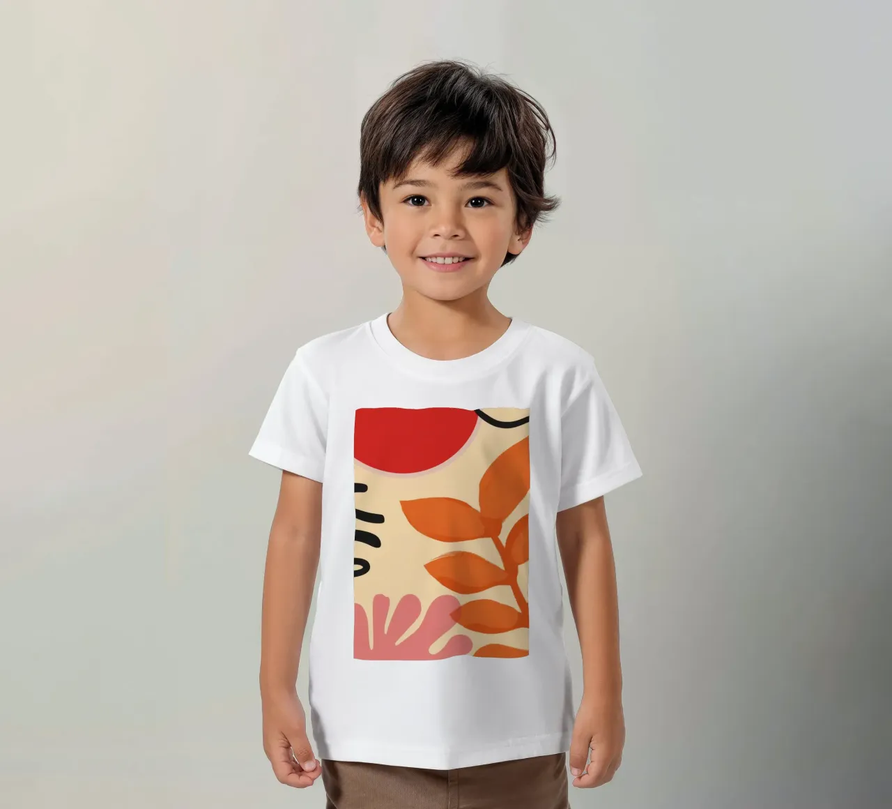 Équilibre botanique minimaliste t-shirt enfant de Solar Paint