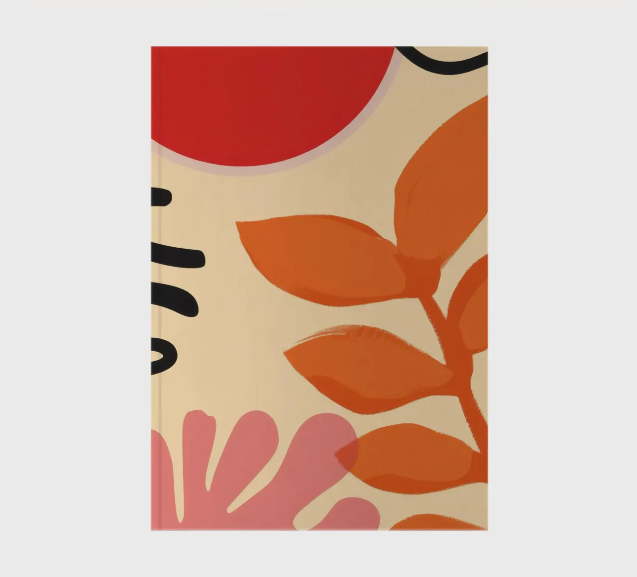 Minimalist Botanical Balance notebook by Solar Paint