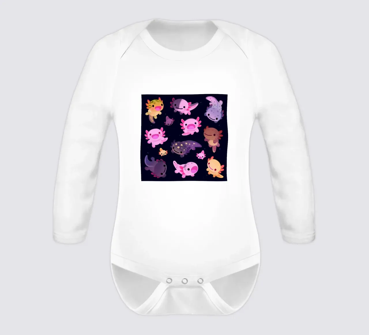 Felice axolotl body neonato maniche lunghe da eugene shop