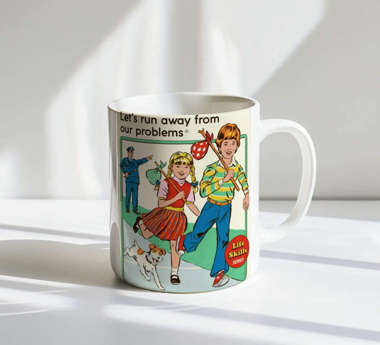 Scappiamo via tazza in ceramica da eugene shop