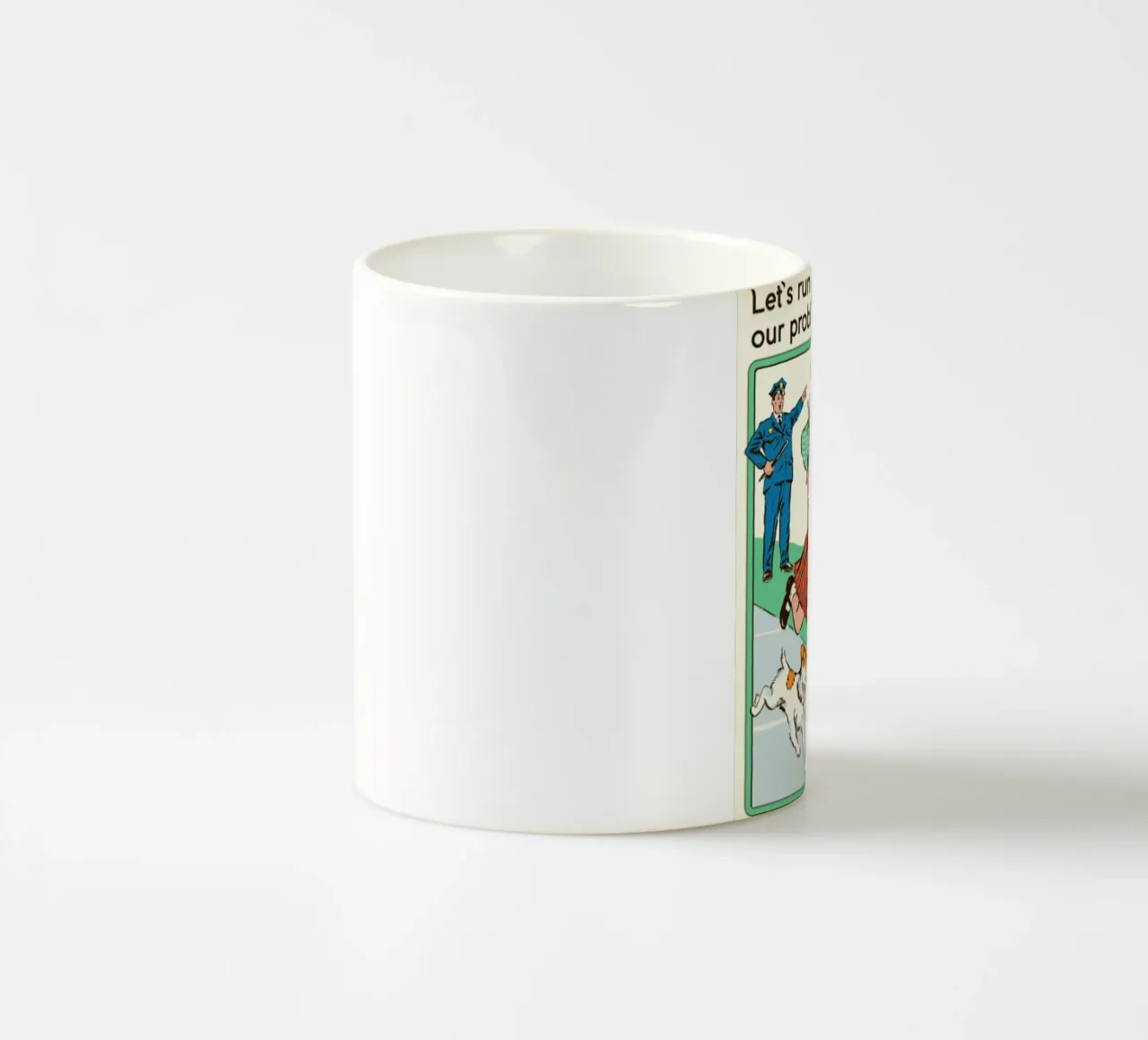 Scappiamo via tazza in ceramica da eugene shop