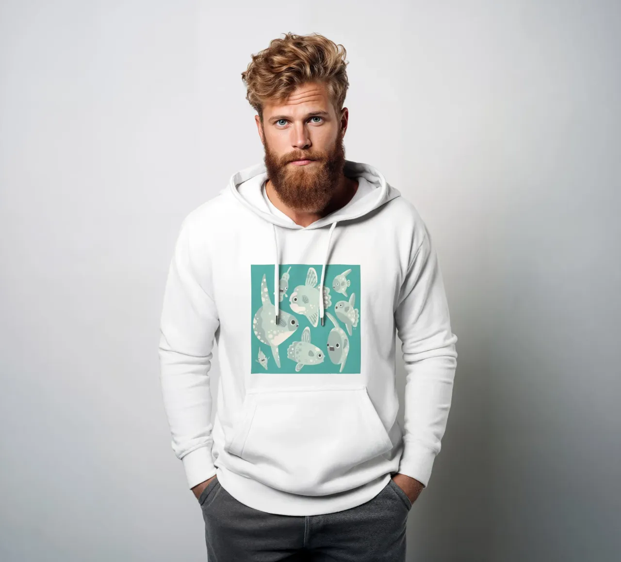 Mola Mola felpa con cappuccio da eugene shop