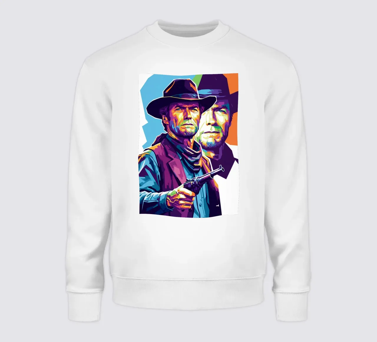 Clint Eastwood in WPAP art style felpa da Hantamrata