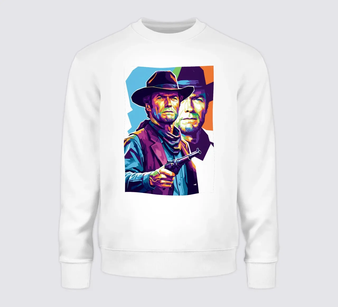Clint Eastwood in WPAP art style felpa da Hantamrata