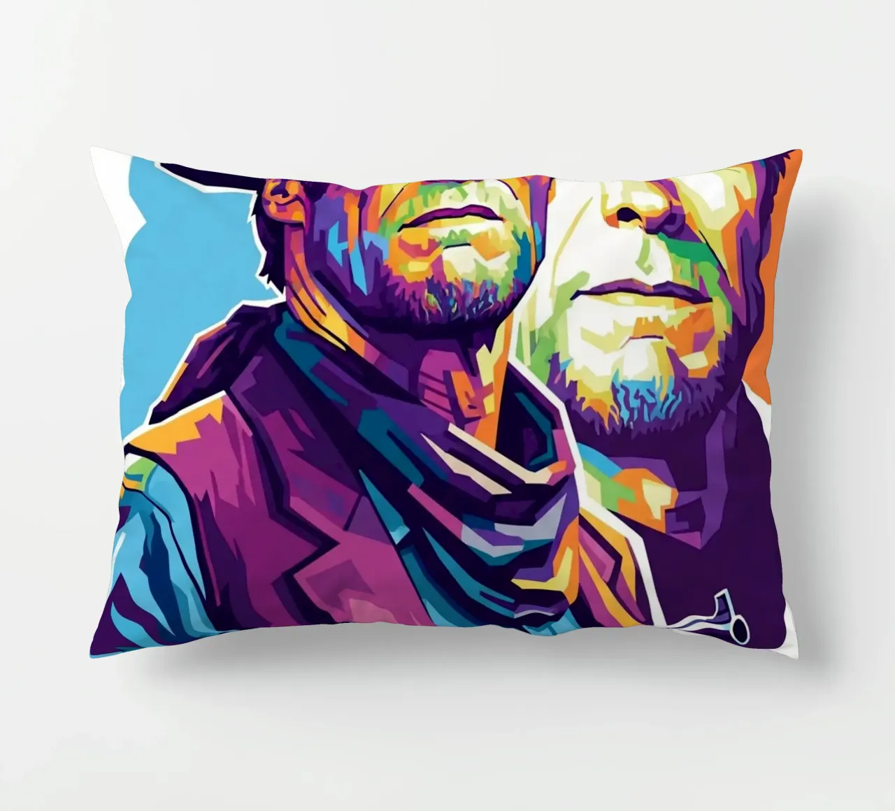 Clint Eastwood in WPAP art style cuscino da Hantamrata