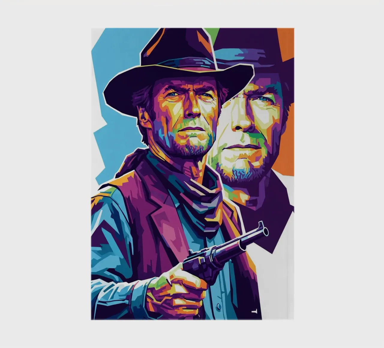 Clint Eastwood in WPAP art style diario da Hantamrata