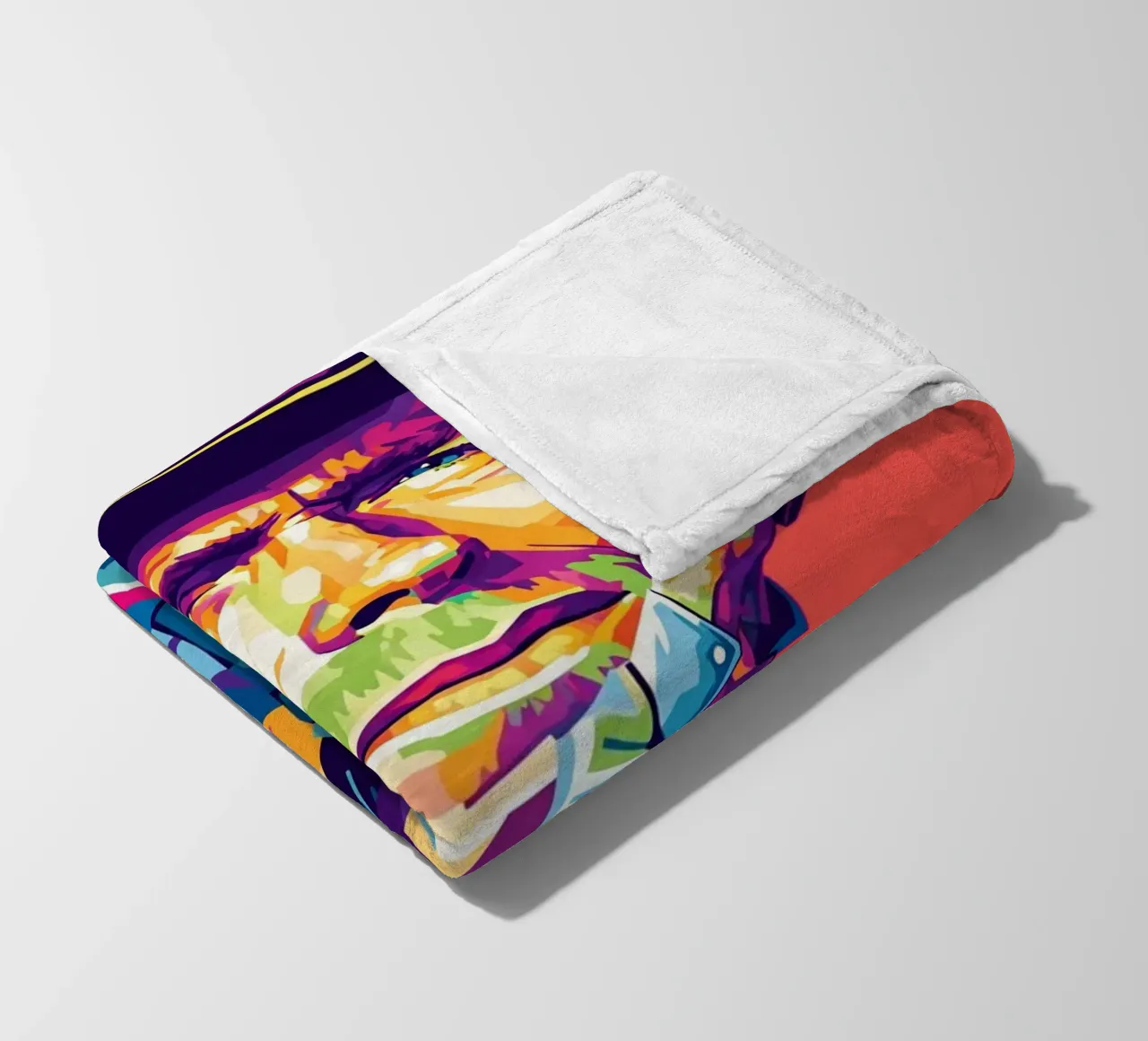 Clint Eastwood in WPAP art style (2) coperta in pile da Hantamrata