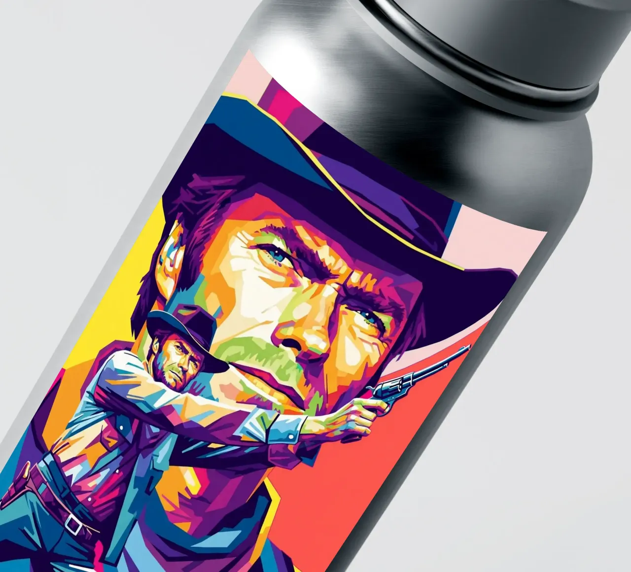 Clint Eastwood in WPAP art style (2) adesivo da Hantamrata