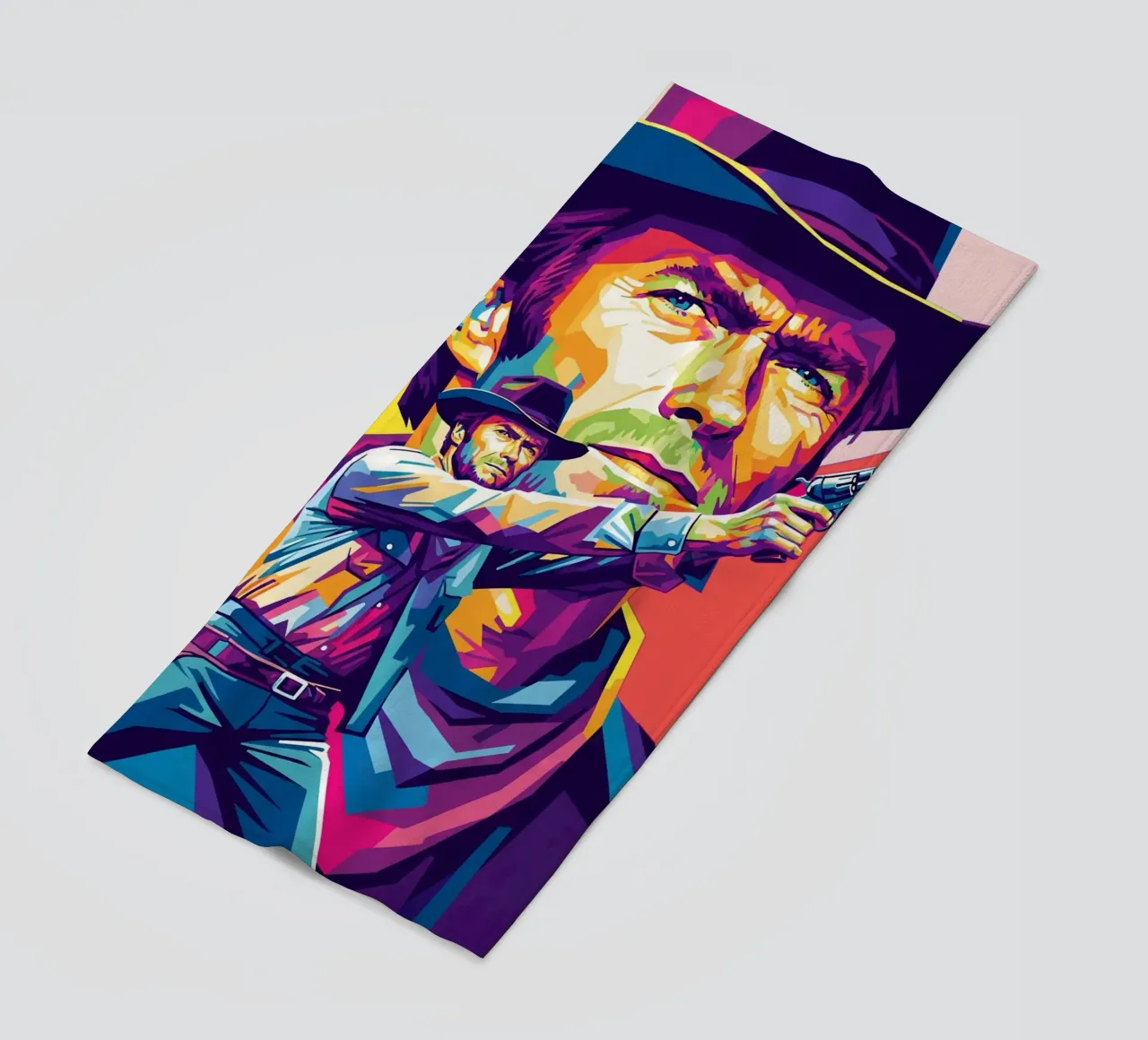 Clint Eastwood in WPAP art style (2) telo mare da Hantamrata