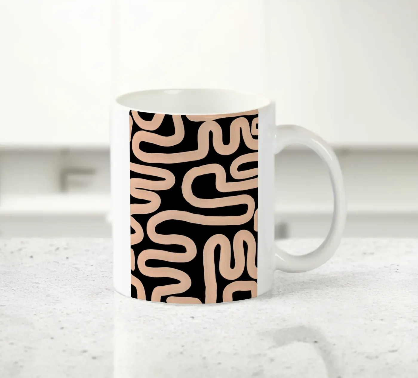 Line Form Study ceramic mug by LeaDArt