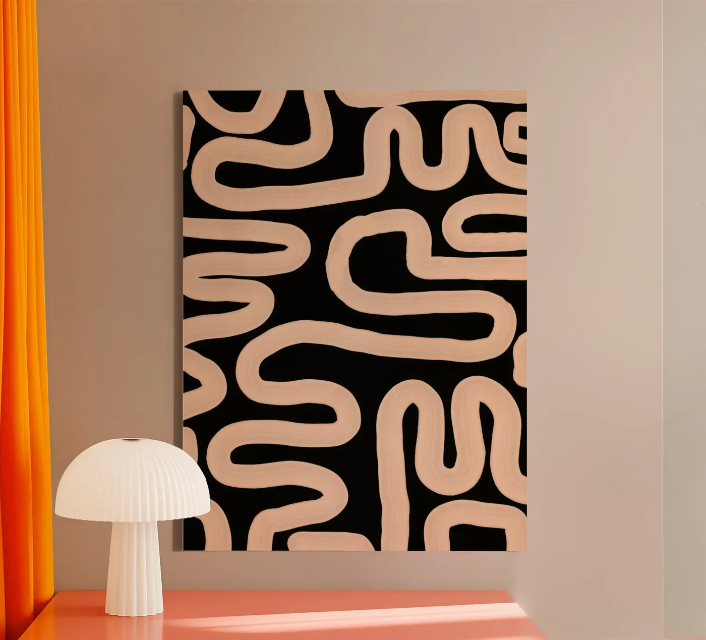 Studio della forma della linea tela da LeaDArt