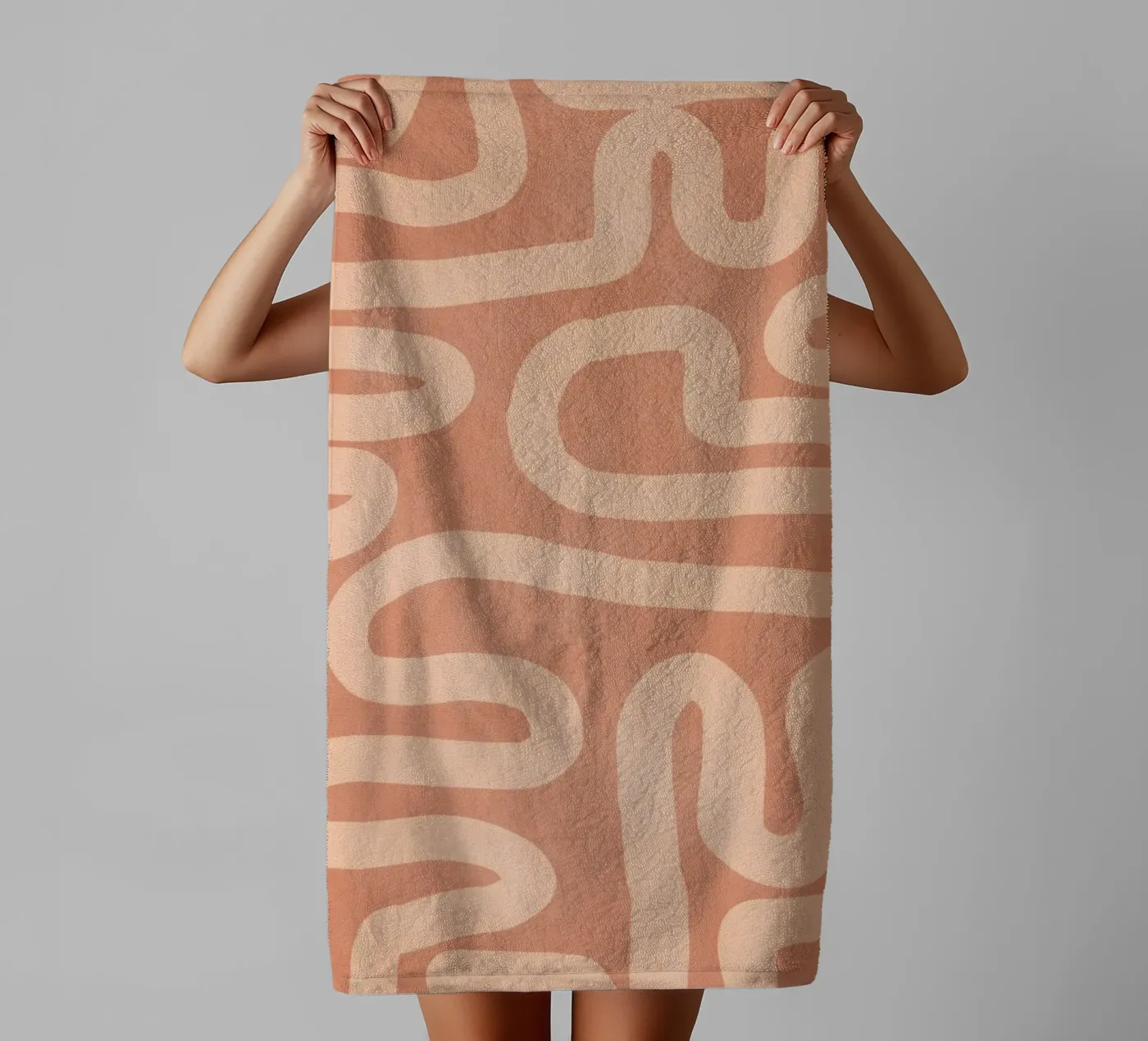 Line Form Study towel by LeaDArt