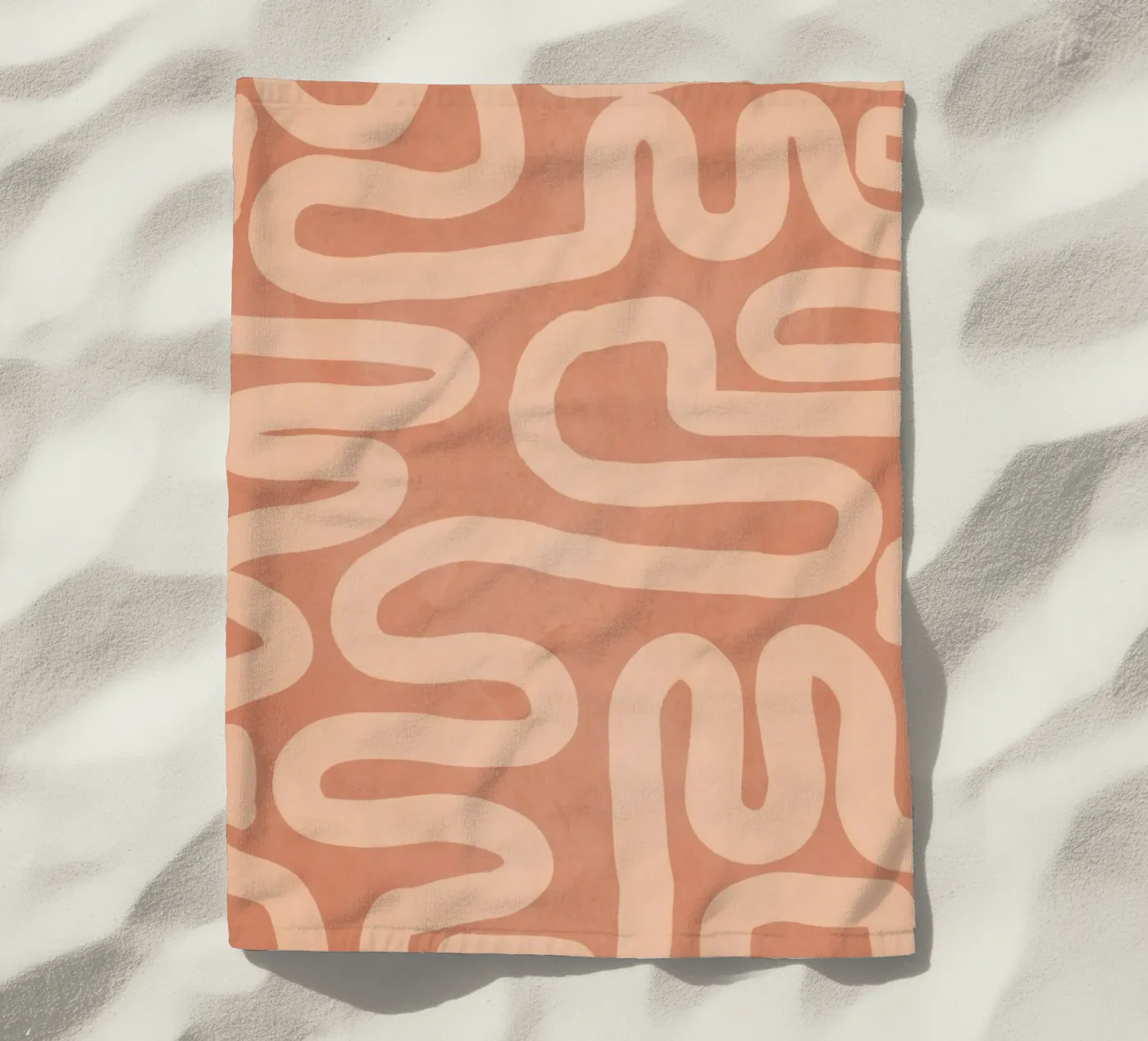 Étude de la forme des lignes serviette de plage de LeaDArt