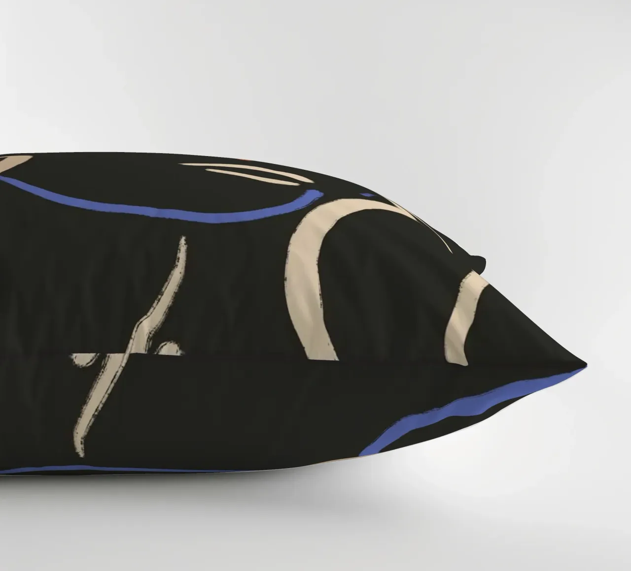 Donna in linee colorate cuscino da LeaDArt