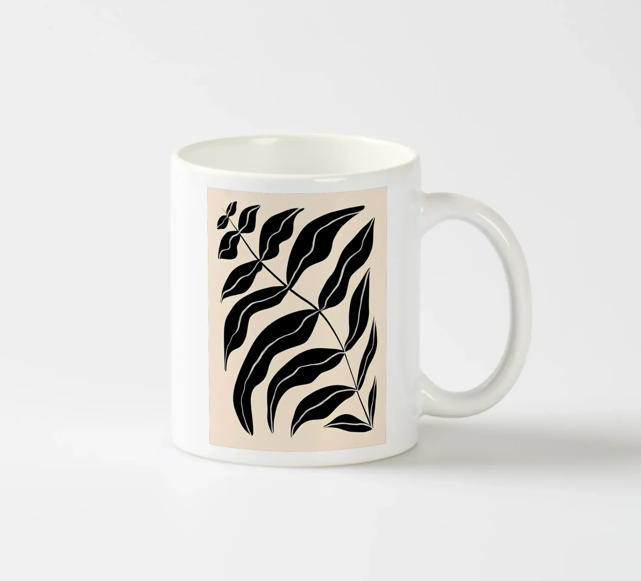 Nero e beige tazza in ceramica da Haleigh