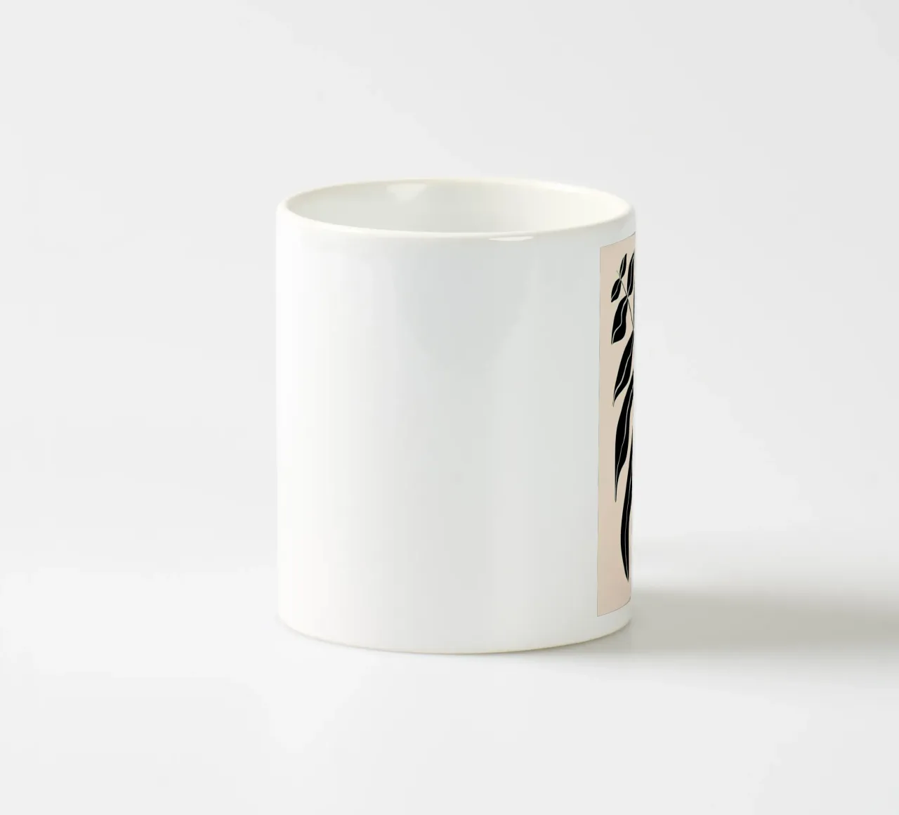 Nero e beige tazza in ceramica da Haleigh
