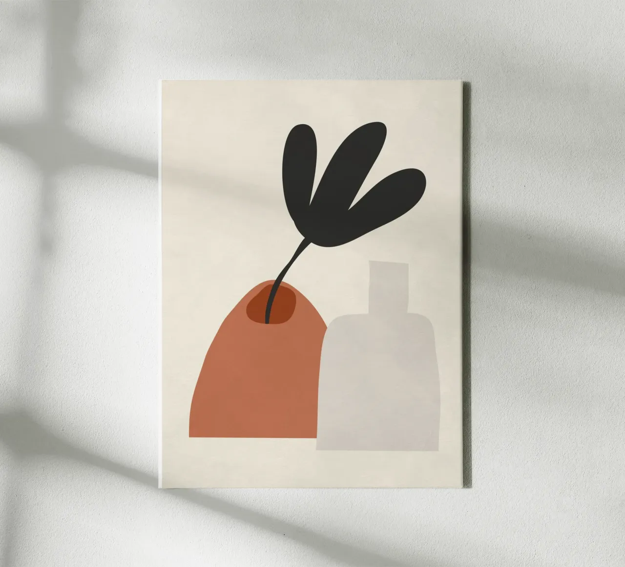Zachte vorm stilleven canvas met Baklijst van LeaDArt