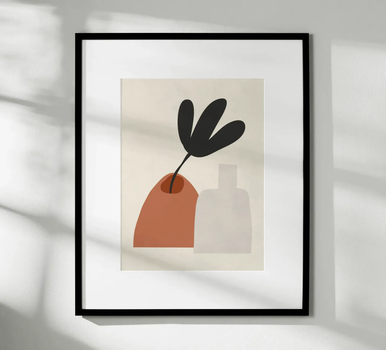 Weiche Form Stillleben Poster mit Holzrahmen von LeaDArt