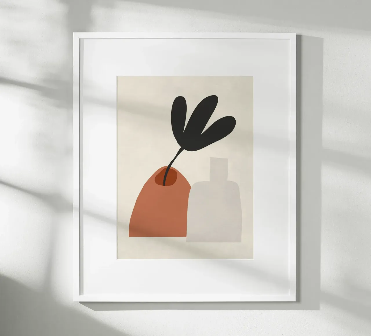 Weiche Form Stillleben Poster mit Holzrahmen von LeaDArt