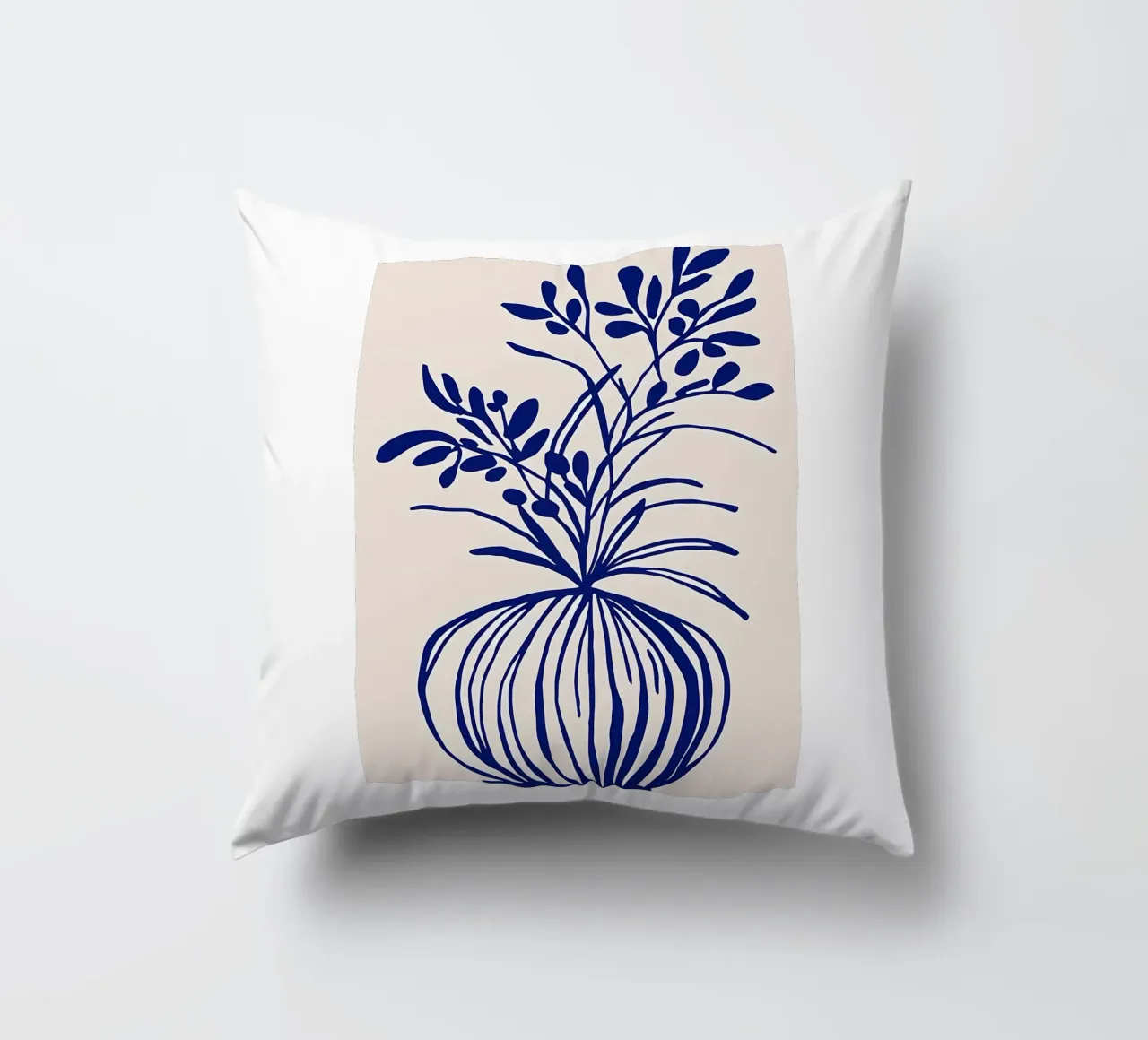Blu botanico cuscino da Haleigh