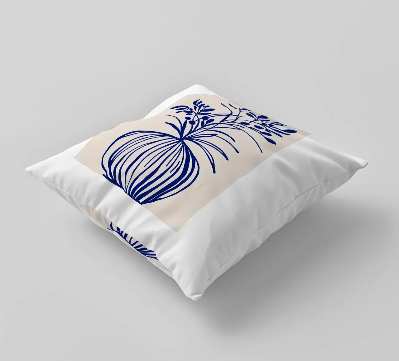 Blu botanico cuscino da Haleigh