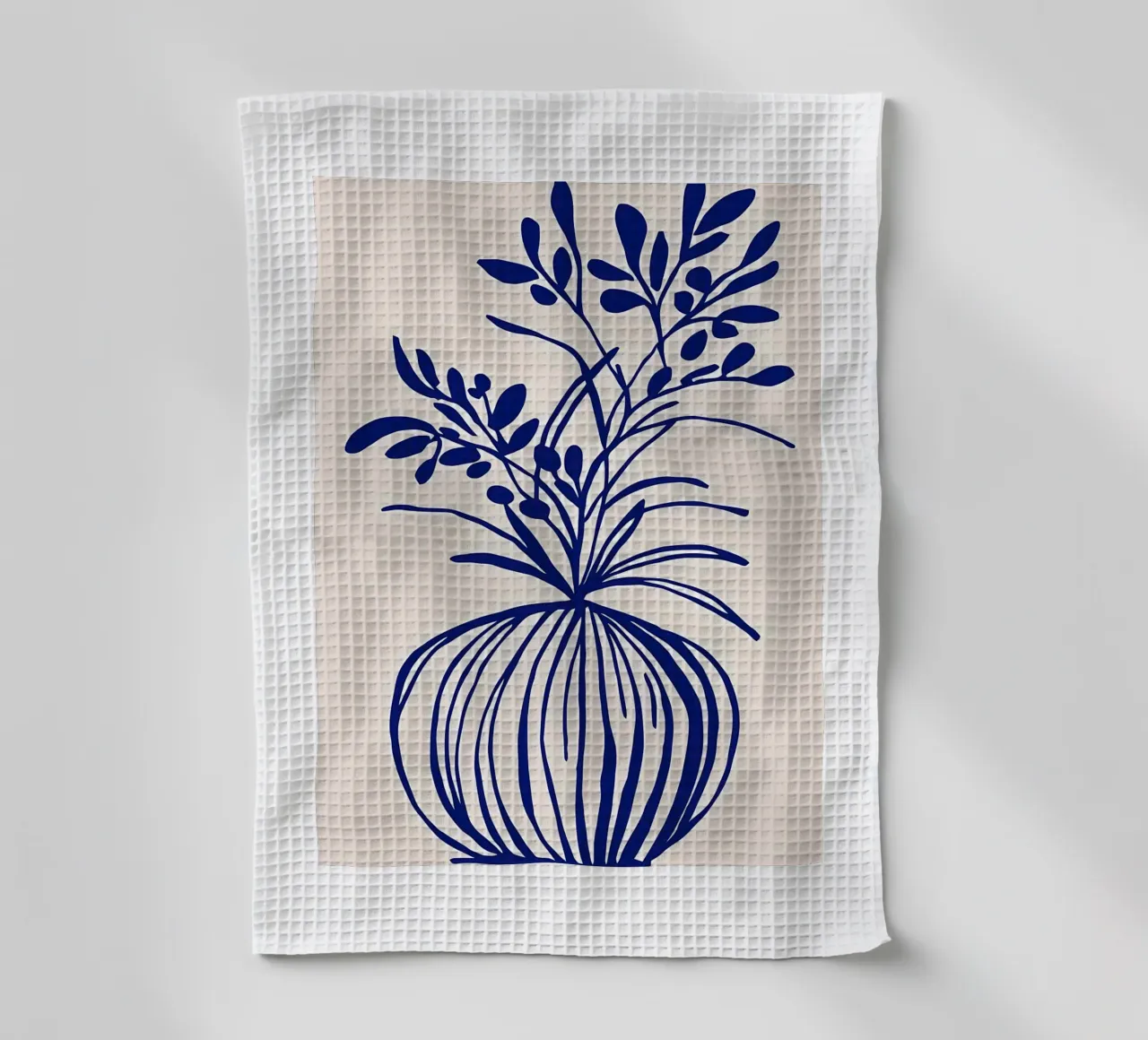 Blu botanico canovaccio da cucina da Haleigh