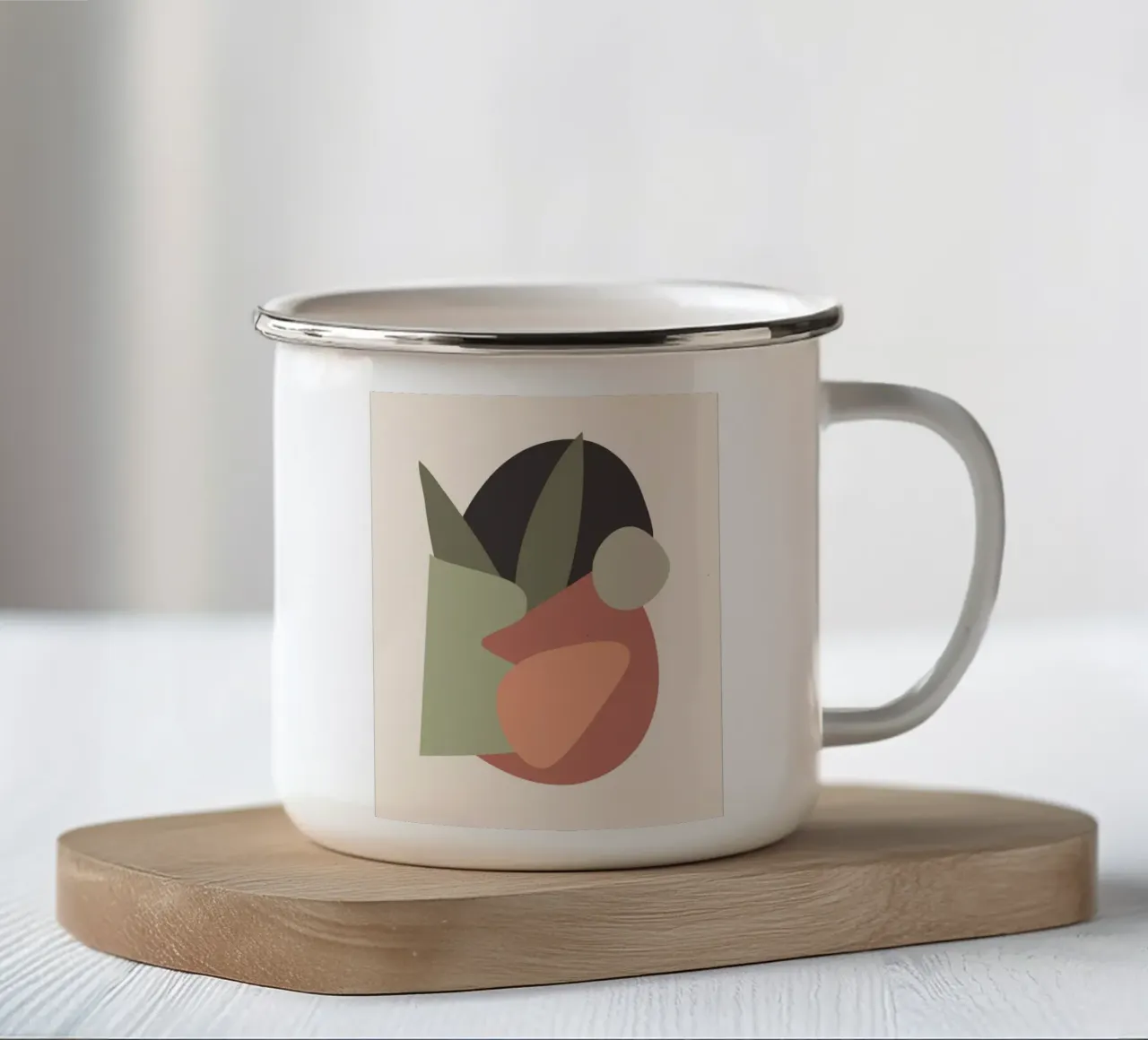 Forme silenziose tazza in smalto da LeaDArt