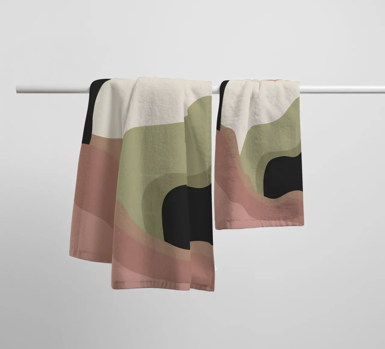 Dove si incontrano le morbide colline asciugamano da bagno da LeaDArt