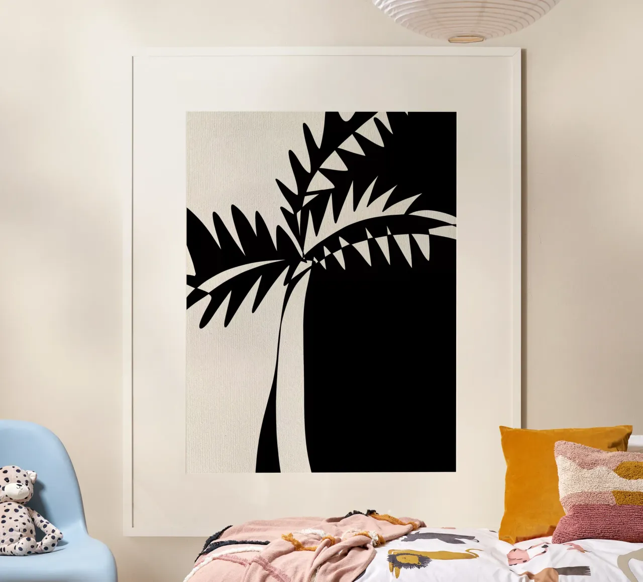 NAKHLA no.2 poster con telaio in alluminio da Shatha Al Dafai